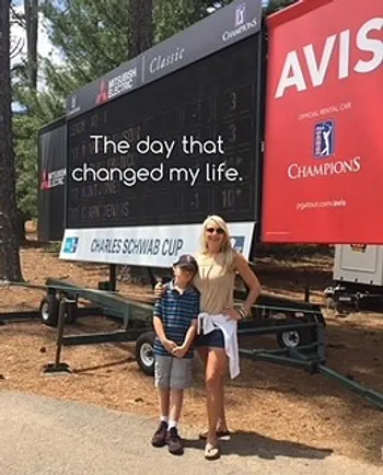 Derek at the tournament